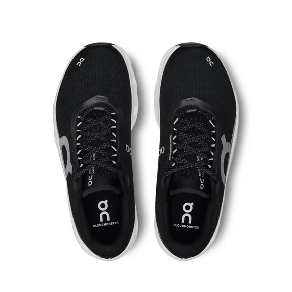 Women’s On Running Black and White Cloudmonster 2 - Picture 9 of 9